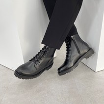 남자 7cm 키높이 지퍼 미들 워커 남성 사막화 로우워커