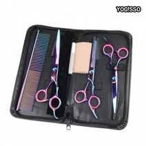 오로라 애완용 셀프 미용 가위 세트 댕댕이 애견가위 푸들 포메라니안 반려견 말티즈