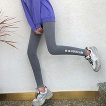 편안한 여성레깅스 레터링 포인트 간절기 데일리팬츠