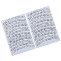 MTB 자전거 방수 및 형광 접착 테이프 용 반사 스티커, 하얀색, 1개