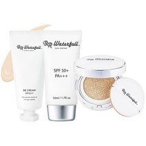 비알워터풀 미백 주름개선 자외선 차단 기능성 쿠션 팩트 15g + 선크림 50ml + 비비크림 40g, 21호(브라이트)