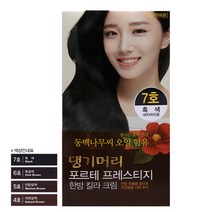 댕기머리 포르테 프레스티지 한방칼라크림 2개, 7호 흑색, 1개