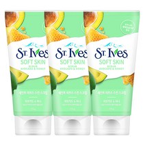 세인트이브스 아보카도앤허니 바디스크럽, 170g, 3개