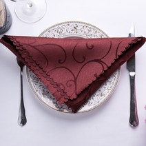 냅킨 퀄리티 자카드 입천 꽃을 꺾다 호텔 서양 요리 식당 웨딩 유러피안 찬합매트 바 잔을 닦다 주문제작 2066176779, 와인레드