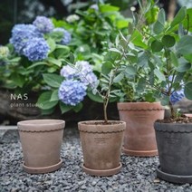 인테리어 미니화분 주방화분 식연공간 花盆시멘트 화분기홍도관북유럽풍테라스 화대녹식소화분, 07 진핑크(빈티지)