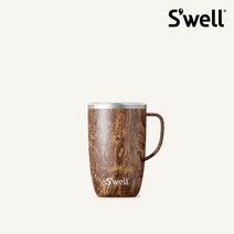스웰 보온 보냉 스텐 텀블러 470ml 머그컵, 티크우드