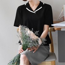 [마이더스비] 엘프 카라 배색 니트
