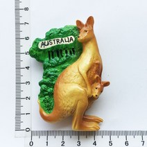 마그네틱 원형 자석판 관광 기념품 공예 페인트 자석 냉장고 홈 장식 호주 주위, Kangaroo Muzi