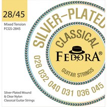 FEDORA 페도라 실버와운드 클래식기타줄 세트 FCGS-2845 (028-045 게이지 Mixed 텐션)