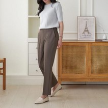 여자 가을 직장인 출근룩 앞선 포켓 슬림핏 슬랙스