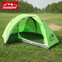 롱싱거 디어 백패킹 텐트 1-2인용 초경량 비박 라이딩 자전거 바이크, 애플그린
