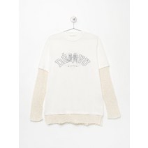 [국내매장 정품] 아워레가시 22 MIX TEE LONGSLEEVE WHITE DEJA VU PRINT M2226MWP 믹스 티 롱 슬리브