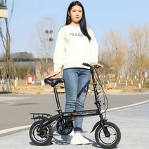자전거 접이식 미니벨로자전거 벨로 라인 접는 차박, 12인치 화이트