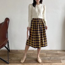 아이슈즈체크 패턴스커트 1063793