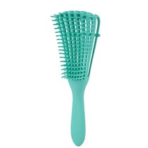 1pcs 헤어 브러시 두피 마사지 빗 여자 Detangle 살롱 스타일링 스타일링을위한 건강 관리 조정, 어두운 녹색, 04 어두운 녹색