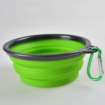 펠렛 제조기 기계 애완동물 사료 가공 1000ml 대형 접이식 개 애완 동물 실리콘 그릇 야외 여행 휴대용 강아지 음식 용기 피더 접시, green_1000ml
