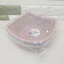 ABM 사각 물빠짐 바구니 *4개입* 야채바구니 미니채반 사각바구니 플라스틱 채반, 단품