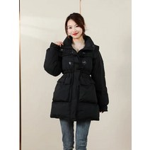 [도톰]패딩여고급여중롱2023신상한국판패션양기장90화이트오리털69212