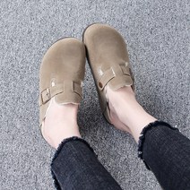 에스큐에스샵 SW-퍼버클 - 남여 스웨이드 털슬리퍼 버켄 블로퍼 커플신발 겨울실내화