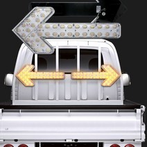 차량용 화살표 LED 싸인보드 최고급형 공사차량 싸인보드, 12V용-옐로우커버