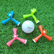 리드스포츠 삼발이티 골프 자석티 세발골프티 롱티 숏티 골프티 50mm 티꽂이, 삼발이티(오렌지_SH-0047)