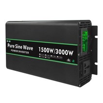 캠핑용인버터 가정용 차량용 휴대용 인버터 3000W 12244860V 220V 순수 정현파 파워 태양광 시스템태양 전지 패널홈야외RV캠핑 웨이브, 3000W 50HZ+12V+220V-230V