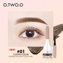 O.TWO.O 아이 브로우 래스팅 크림. 틴티드 스컬피티드 젤 5g, #1 COFFEE COLOR × 2개