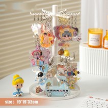 아크릴 스탠드 굿즈 피규어 수납장 진열장, 4층 키링 걸이