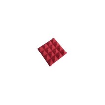 스튜디오 어쿠스틱 방음 폼 피라미드 흡음 처리 패널 소음 차단 타일 보호 개, 24Pack, Red