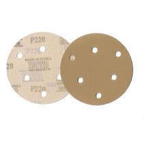 대명연마 DA321 원형사포 5인치6홀 1박스(100장) 벨트로타입, 100장, 220방