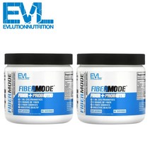 (1+1) EVL 에볼루션뉴트리션 FiberMode 식이섬유 폴리덱스트로스 이눌린 차전자피 가루 198g 2팩
