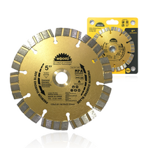 우수 다이아몬드 마른날 절단날 5인치 3T 석재 콘크리트 시맨트 시멘트 커팅 날, 마른날 5인치(내경15mm)