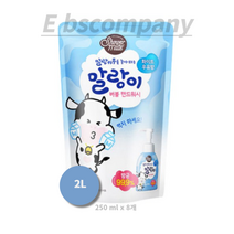 샤워메이트 말랑카우 핸드워시 리필, 2L, 8개