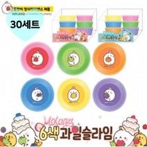 키워도 나만의 말랑말랑 몰랑이 과일 슬라임 수제 슬라임만들기 세트 재료 액체괴물 인싸템 초등선물 6색 세트 1개 2개 3개 4개 5개 6개 7개 8개 9개 10개, 30세트