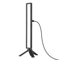 Andoer 앤서스 컴퓨터 노트북 모니터 라이트 바 화상 회의 조명 화면 램프 채우기 USB 전원 3 색 온도 Dimmable 회의에 대 한 미니 삼각대 클램프 원격 일하는 라이브 vlogging 사진, Black