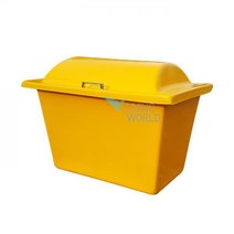 리빙월드 제설함 H형 120L(FRP) /모래함 제설도구함 염화칼슘함 보관함 제설장비 제설제보관통 제설통, 노랑색