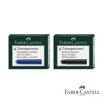 파버카스텔 잉크카트리지 (6개입) 블랙 블루, 블루 185506