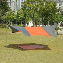 현관캐노피 창문 처마 차양막 공사 비가림 차양 캐노피 텐트 야외 캠핑 비 차단 해변 실버 커튼 아버, Orange