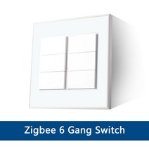 스위치부품 스위치 전기Yagusmart-Tuya Zigbee 스마트 푸시 버튼 홈키트 Siri 알렉사 구글 홈 음성 제어 Z, 05 6 Gang