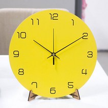 (나룸) LPM-004 모던 원형 각인 무소음 벽시계, 쿠팡 핑크