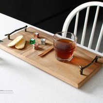 식탁트레이 원목 레스토랑 테이블받침 카페용쟁반 튀김그릇 나무식판 우드소반, 단일사이즈