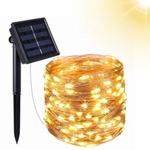 방수 방폭 형라인 태양열 정원등 파티 장식 등 3가지 색상 가능 5m 10m 20m 8모드에 등불을 켜다, 10미터 100미터 램프, 따스하고 희다