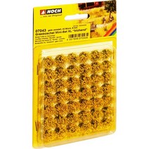 NOCH 7043 디오라마 꽃과 풀 다발 모형 9mm 길이 Yellow Blooming 42개