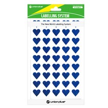 유니온플러스 unionplus 하트스티커홀로그램(313-6/청색) UL-313-6BL 14x13mm 1개