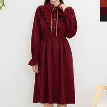 DMJ 카라원피스 의류 여자 데이트 러블리 데일리 룩 앞프릴 옷 쇼핑몰