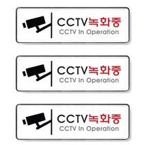 CAILOOM 가게 매장 창고 공장 유치원 방범 안내 사인 문패 출입문 안내판 표지판 CCTV녹화중, 기본