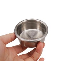 드롱기 부품교체 호환 58mm 스테인레스 스틸 커피 필터 바구니 고압 브레빌 드롱기 크럽스 머신 다공성 드, 01 58MM