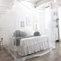 국산 모기장 대형 침대 사각 캠핑 높이210cm선택가능, 화이트사각6-7인용(높이210cm)