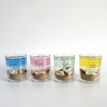 달빛마녀캔들 5온즈 4개 바다캔들 만들기 DIY 키트-(150ml), 복숭아, 옐로우