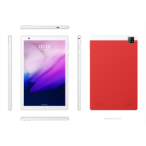 EKASN 2021년 8.0 Wi-Fi (확장 128G) GPS WPS 멀티미디어 태블릿 PC M801, 레드